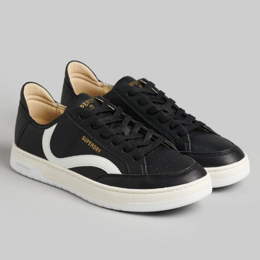 Superdry Vegan Basket Low Top Sneakers - Picture 2 of 12